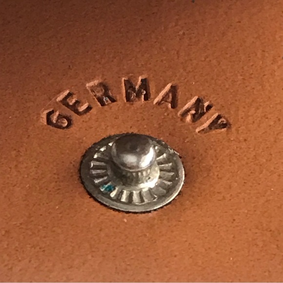 German Brass Folding Spring Loupe Stamp Jeweler Magnifying Glass w/Case - VTG - Picture 5 of 16